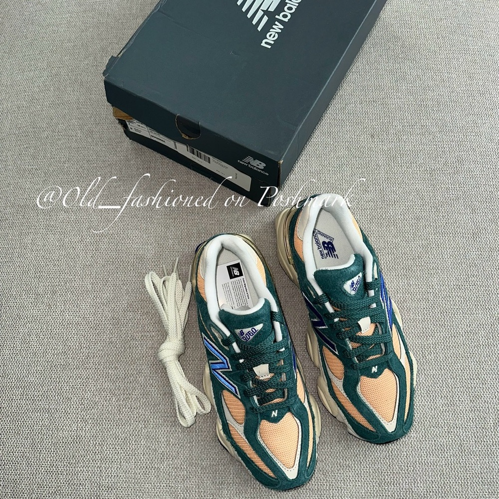 Price Firm - NEW BALANCE 9060 Unisex Sneaker in Green Multi - Picture 6 of 15